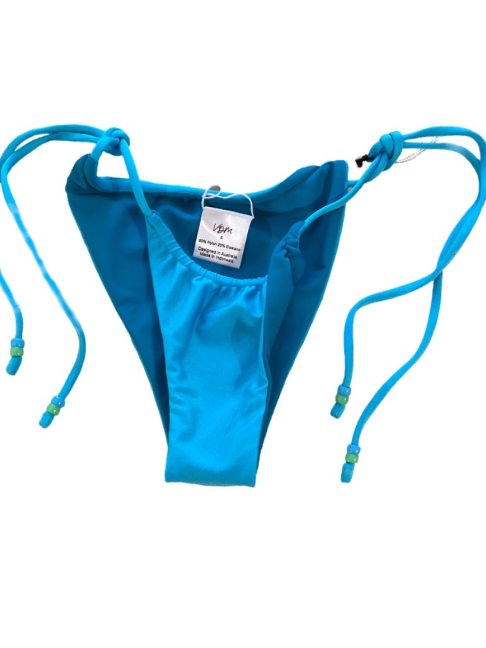 NWOT VDM Swim Reversible Bikini Bottoms Blue S